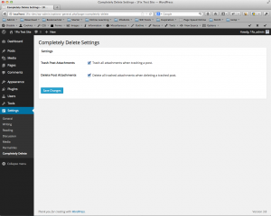 A settings page for this plugin.